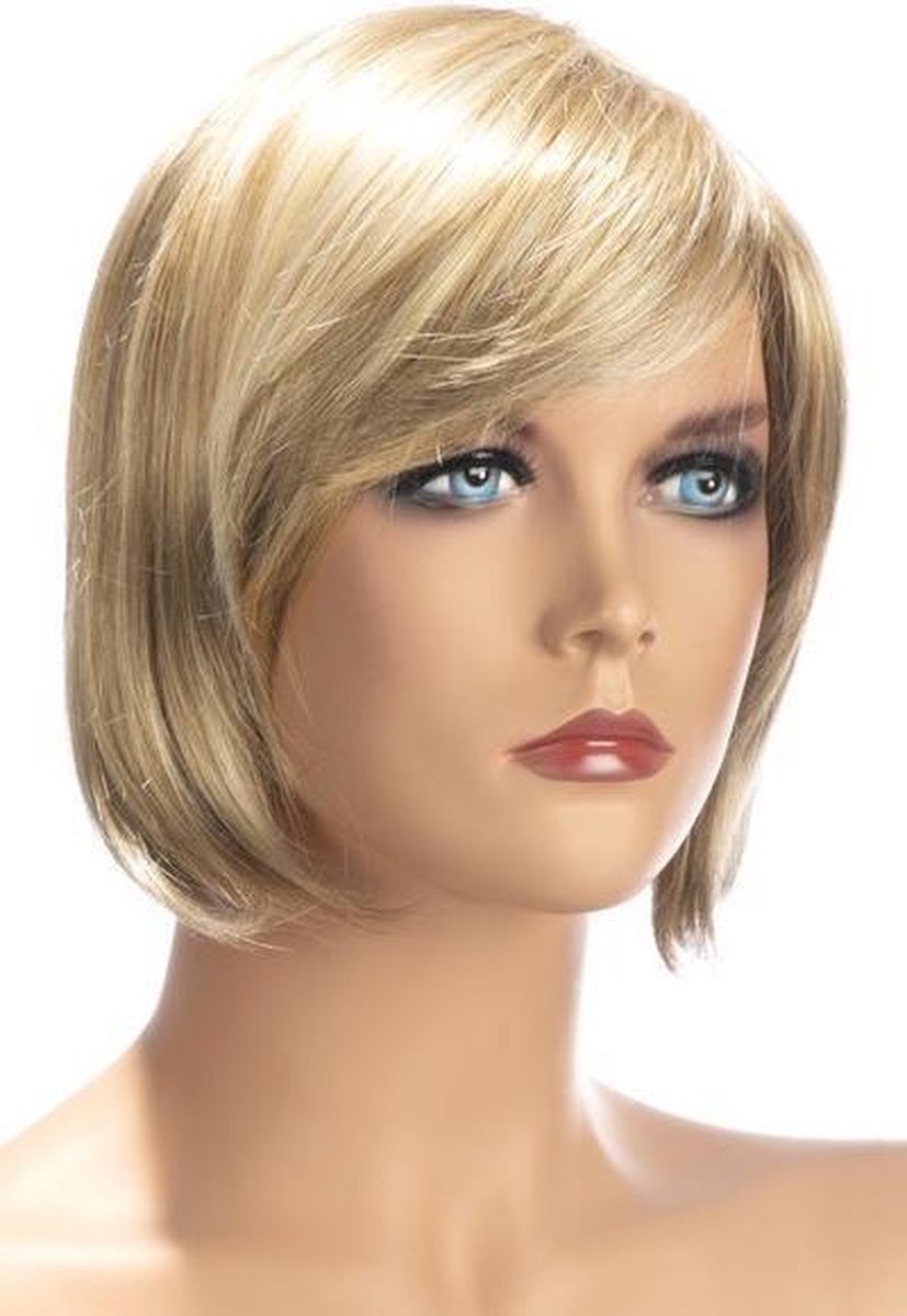 BERANGERE Blond met Meches | Kort | Vlak | Verstelbaar | Pruik | WORLD WIGS